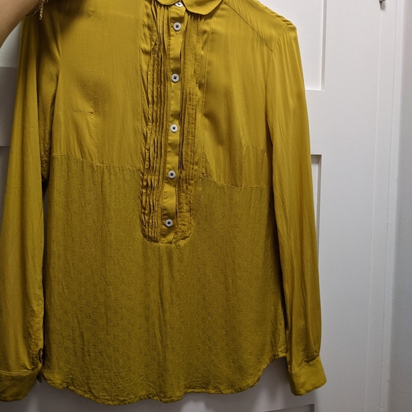 Maeve/Anthropologie Gold Blouse - Picture 2 of 6